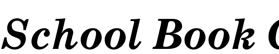 School Book C Bold Italic cкачати шрифт безкоштовно